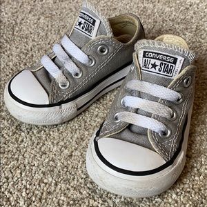 Converse ⚪️ GREY ⚪️ Baby Size 4 shoes